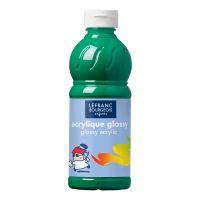 Błyszcząca farba akrylowa Lefranc & Bourgeois 500 ml - Brilliant green